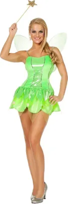 Produktbild von W4673-34 hell-gerün Damen Elfen Kleid Märchenfee Gr.34