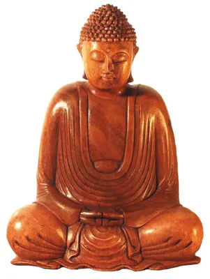 Produktbild von Buddha Gautama im Lotussitz braun 25 cm