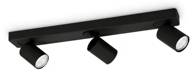 Obrázek produktu pro IdealLux 229058 RUDY PL3 stropné/nástenné svietidlo (spot) GU10 3x35W IP20 ?ierna