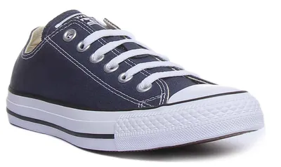 Produktbild von Converse Chuck Taylor All Star Ox Frauen Niedrige Top Schnürung Lässig Le en Turnschuhe Mar e – undefined / Navy