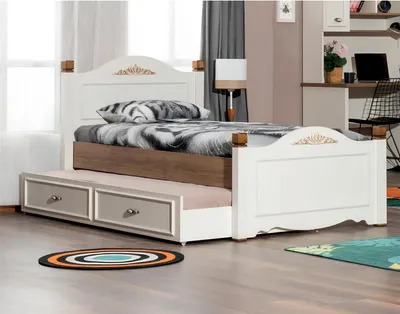 Obrázek produktu pro Dětská postel Dětský pokoj Postel Ložnice Design nábytek ze dřeva Pokoj pro mládež
