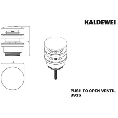 Zdjęcie produktu dla Kaldewei 910500010999 Zawór Push-to-open 3915, do WT