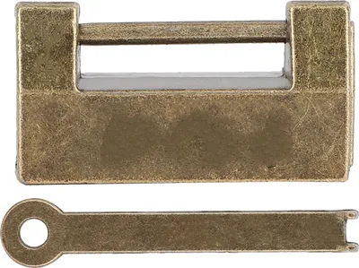 Imagen del producto de Cerradura de latón antigua, con diseño de letras resistente, de alta calidad, ideal para cajones y miniarmarios