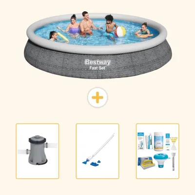 Immagine prodotto di Bestway Fast Set, piscina rotonda - 457x84 cm - 4 pezzi - Modello S22679