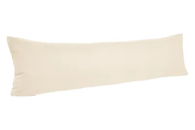 Produktbild von Seitenschläfer-Kissenhülle 140 x 40 cm Ecru Baumwolle mit Reißverschluss