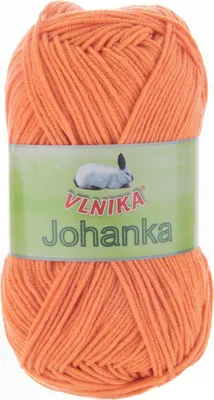 10 x 50g Strickgarn Johanka Strick-Wolle Handstrickgarn Sommergarn orange