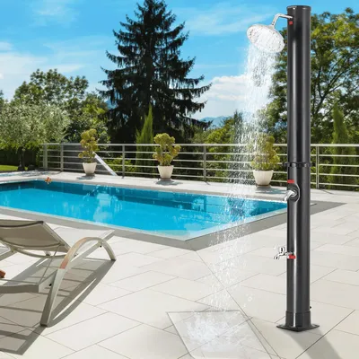 Produktbild von monzana® Solardusche 20 Liter UV-beständig Kunststoff inkl. hochwertiger Schutzhaube Regendusche Pooldusche Dusche Außendusche Campingdusche 60°C
