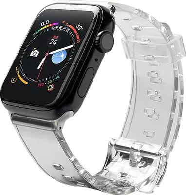 Obrázek produktu pro Náhradní silikonový řemínek HQWear pro Apple Watch 6/5/4/3/2/SE (40 mm/38 mm) černý