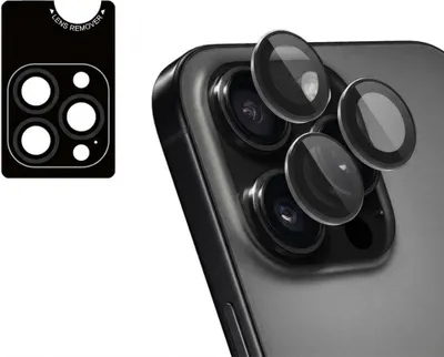 Immagine prodotto di imoshion confezione da 2 lenti di protezione per fotocamera per iPhone 16 Pro / 16 Pro Max - Nero / Titanio