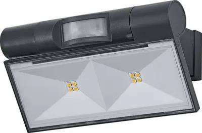 Obrázek produktu pro OSRAM, reflektor/floodlight, tmavě šedá barva, 180 lm, 2,1 W, stupeň krytí IP44, teplá bílá barva, 3000 K, úhel svícení 110°, světelný senzor, životnost 25 000 hodin