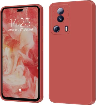 Produktbild von Hülle für Xiaomi 13 Lite 5G Case Cover Bumper Silikon Softgrip Schutzhülle Farbe: Rot