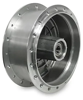 Produktbild von Tuning Radnabe Nabe ohne Längsrippen, aus Aluminium mit 2 Lagern, Sicherungsring und Distanzhülse, für Simson