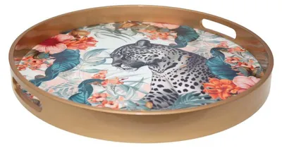 Produktbild von Rundes Tablett „Safari“, 40 × 40 × 4,5 cm