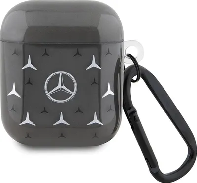 Produktbild von Mercedes Mea28Dpmgs Airpods 1/2 Abdeckung Czarny/Schwarz Großes Stern-Muster