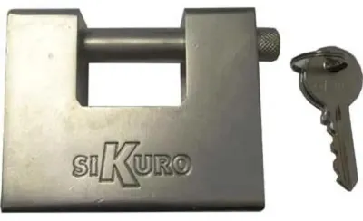 Image de Cadenas monobloc à clé KA « TITAN » SIKURO 84 mm
