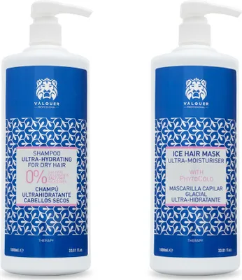 Productafbeelding van Valquer Ice Effect haarverzorgingsset voor droog haar, 2 stuks