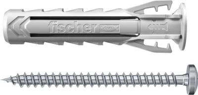 Produktbild von Fischer 567935, Schrauben- & Dübelsatz, Autoklaven-Porenbeton, Mauerziegel, Beton, Gipsfaserplatten, Mauerwerk, Nylon, Grau, Torx, TX20