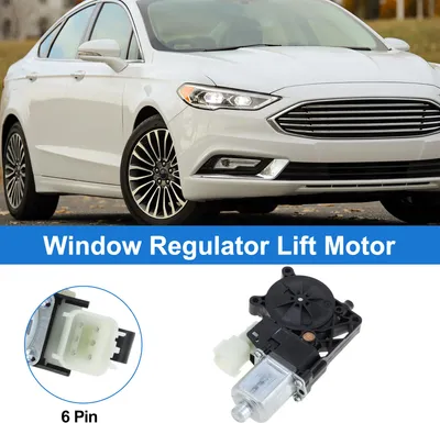 Image de Moteur De Levant De Vitre Électrique Avant Gauche Pour Ford 2013-2019 Fusion Sedan No.Ds7314A366Bb/Ds73F23201Bd Moteur De Levant De Vitre 6 Broches