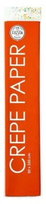Immagine prodotto di Carta crespa 50x250 cm arancione, confezione da 12 rotoli