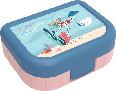 Produktbild von Snackbox 1 l MEMORY KIDS, Motiv:Explorer Mädchen