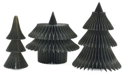 Only Natural – Wabenpapier-Weihnachtsbaum – Pantone No. 19-5406 – 120 cm – Ansicht 2