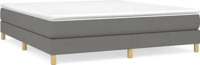 Produktbild von vidaXL Boxspringbettgestell Dunkelgrau 180x200 cm Stoff