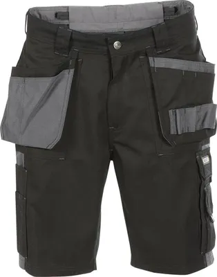 Produktbild von DASSY® Monza Zweifarbige Arbeitsshorts mit Holstertaschen SCHWARZ/ZEMENTGRAU Gr.44 Länge: STANDARD