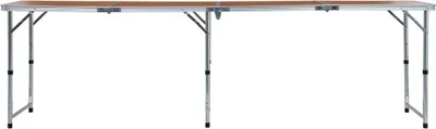 Obrázek produktu pro vidaXL Skládací kempingový stůl hliníkový 240 x 60 cm
