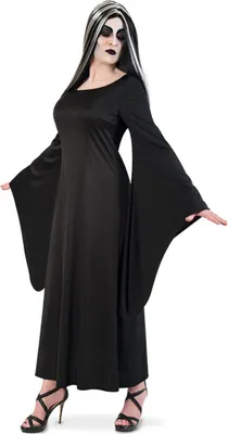 Produktbild von Mortina Vampirin Hexen Kleid Schwarz Gr. 38 Halloween Karneval Fasching Party