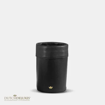 Zdjęcie produktu dla Dutchdeluxes - - Skórzany - Chłodziarka do wina - Idealna temperatura - Chłodne napoje - Czarny