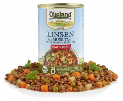 Produktbild von ÖKOLAND Linsensuppe (6 x 400 g)