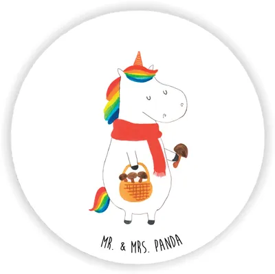 Produktbild von Mr. & Mrs. Panda magnet Einhorn Pilz - Weiß - Geschenk, Spruch, Pilze, Motivation, Notizhalter, Einhörner, Unicorn, für kühlschrank, pinnwand, pinwand, Kühlschrankmagnet