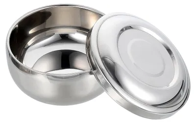 Produktbild von Edelstahl-Rasierschale mit Deckel für Männer
