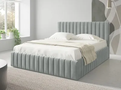 Obrázek produktu pro Manželská postel s úložným prostorem 160x200 ONANCOK 1 - šedá