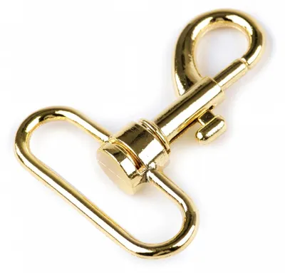 1 Bolzen-Karabiner Karabinerhaken Größen Farbwahl - Gurtband Hundeleinen gold