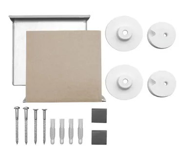 Produktbild von tecuro Druckknopf-Spiegelbefestigung, unsichtbar