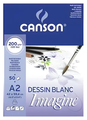Immagine prodotto di CANSON C200006007 CANSON Blocco da disegno Imagine, DIN A3, 200 g/m²