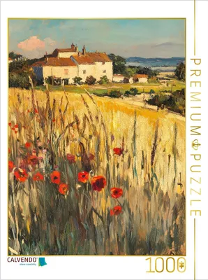 Produktbild von CALVENDO Puzzle Klatschmohn im Kornfeld | 1000 Teile Lege-Größe 64x48cm Foto-Puzzle für glückliche Stunden