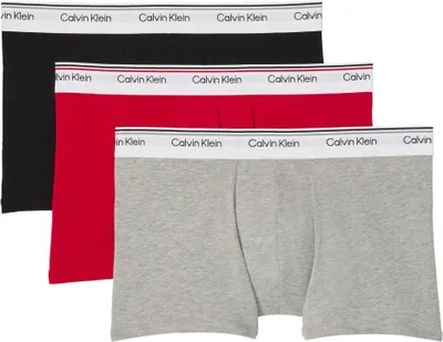 Obrázok produktu pre Calvin Klein, pánske 3-dielne balenie boxeriek typu "trunks" s logom, viacfarebné