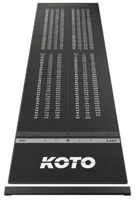Productafbeelding van Dartmat - Oche mat - 285 x 80 cm - Grijs - Checkout tabel