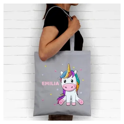 Produktbild von Baumwolltasche - Einhörner