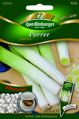 Produktbild von Pillensaat Porree Elefant | Lauchsamen von Quedlinburger