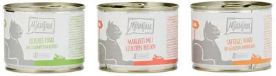 Produktbild von MjAMjAM - Premium Nassfutter für Katzen - Mixpaket I - Huhn, Rind, Herzen, 6er P