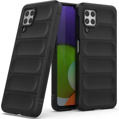 Produktbild von Galaxy A22 4G Hülle, Weich TPU Silikon Stossfest Anti-rutsch Schutzhülle für Samsung Galaxy M32 4G / A22 4G Schwarz