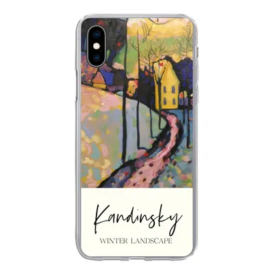 Produktbild von MuchoWow® Handyhülle Schutzhülle Hülle für iPhone Xs Winterlandschaft - Wassily Kandinsky Silikon Softcase Handy Hülle - Handytasche