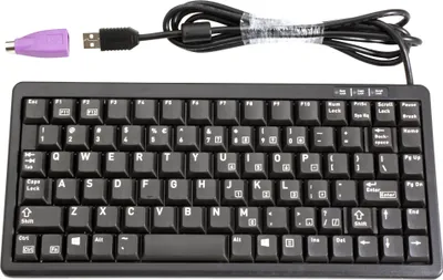 Obrázek produktu pro CHERRY G84-4100, Mini, Kabel, USB, QWERTY, Černá