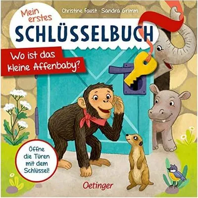 Obrázek produktu pro Mein erstes Schlüsselbuch. Wo ist das kleine Affenbaby?