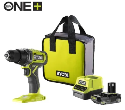 Produktbild von Ryobi RDD18-1C20S Akku-Bohrschrauber 18V ONE+ 13mm inkl. Akku und Ladegerät