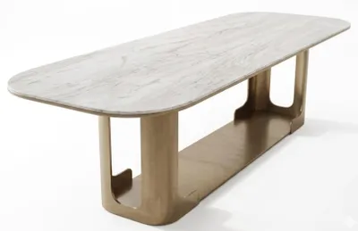 Produktbild von r beiger Esstisch rechteckiger Holztisch Tische für das Esszimmer
