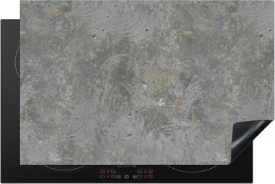 Produktbild von KitchenYeah© Herdabdeckplatte Steine - Beton - Muster , 81x52cm, Küche Deko, Glaskeramikkochfeld Herdabdeckung, Abdeckplatte fùr Kochfeld